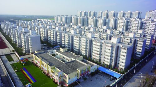 五泉镇安置小区一角