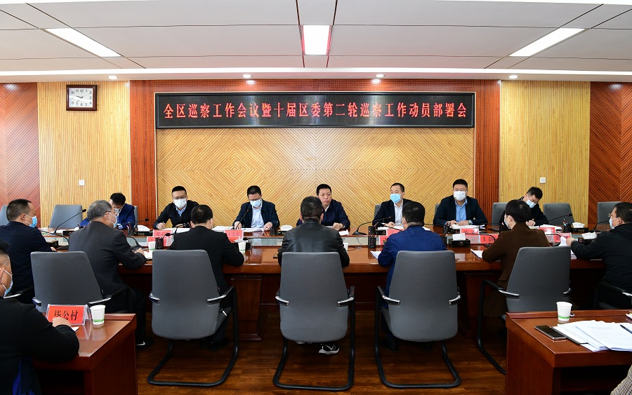 ljj雷竞技召开巡察工作会议暨十届区委第二轮巡察工作动员部署会